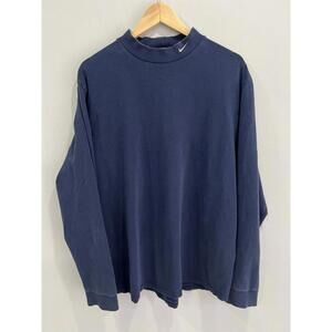 Vintage Nike Mock Neck Longsleeve shirt swoosh check